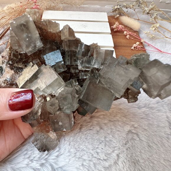 Gorgeous Large Halite Salt Crystal Cluster from Morroco - Picture 3 of 9